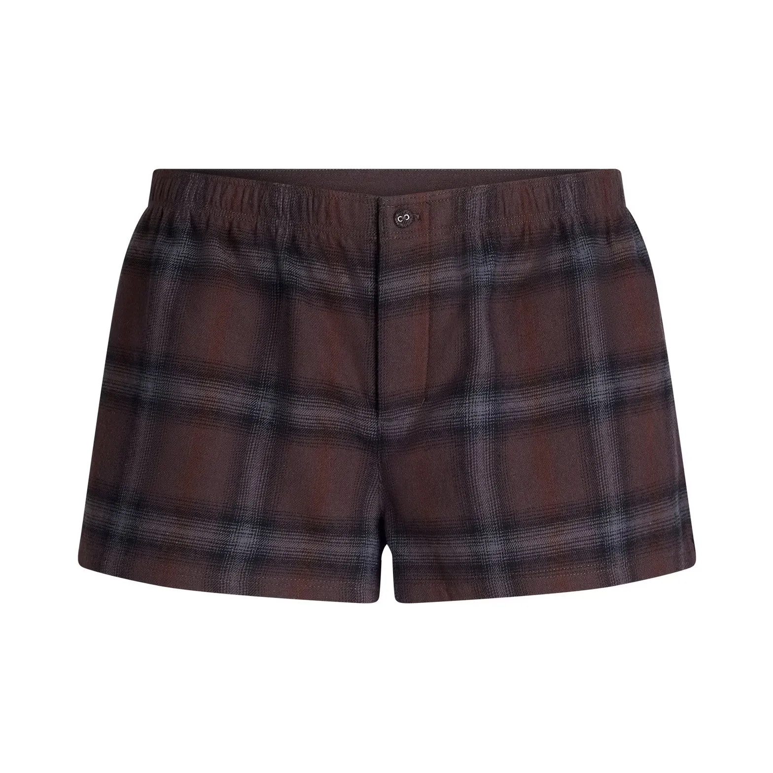 SKIMS FW25 Фланель Сон Cheeky Боксер Пижамные штаны Женские