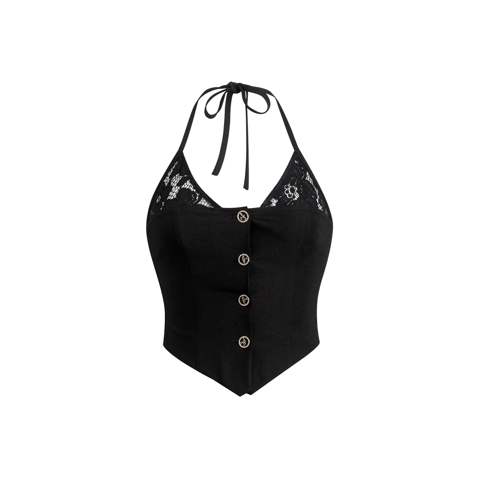 SISTER TITI Черный Женский Топ