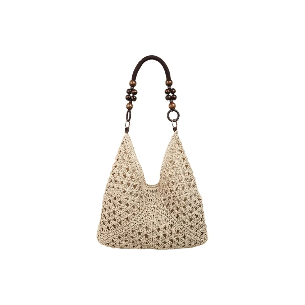 Tonlion Плетеная сумка через плечо большой унисекс экрю