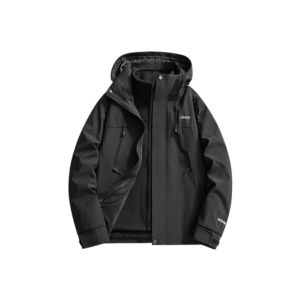 JEEP WINDBREAKER Длинный рукав Комплект из двух предметов с воротником-стойкой Куртка Унисекс