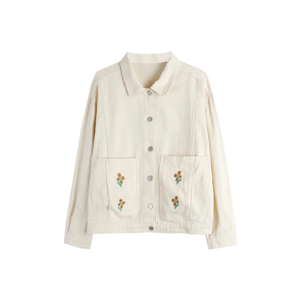 JOSR Бежевый Абрикос Женские Джинсовые Куртки