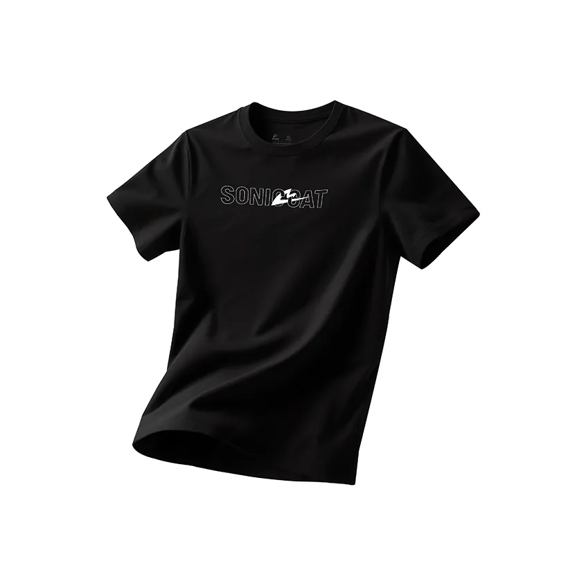 Sonic Cat Мужские беговые футболки T-рубашки