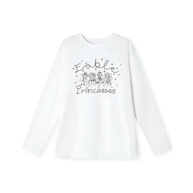 MOONCORE Длинный рукав Т-рубашка Женская