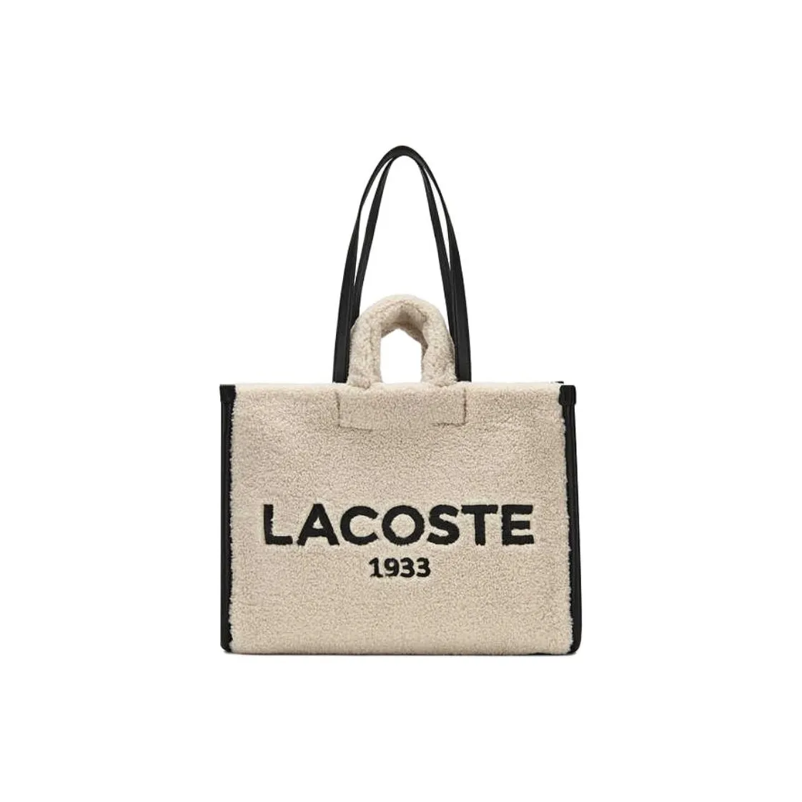 Сумка LACOSTE Collaboration с смешанным материалом сумка через плечо большая женская Milky белый и черный