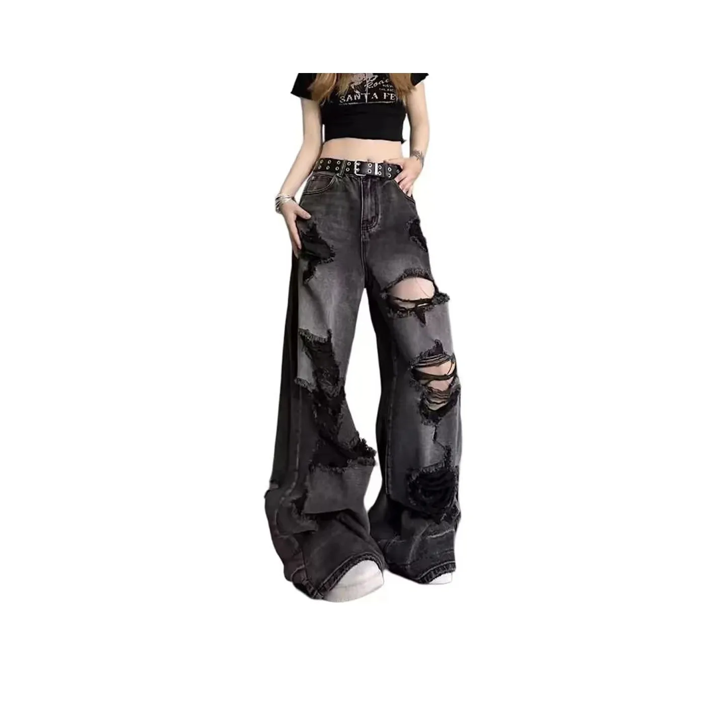 KULAIYA Черные Женские Джинсы