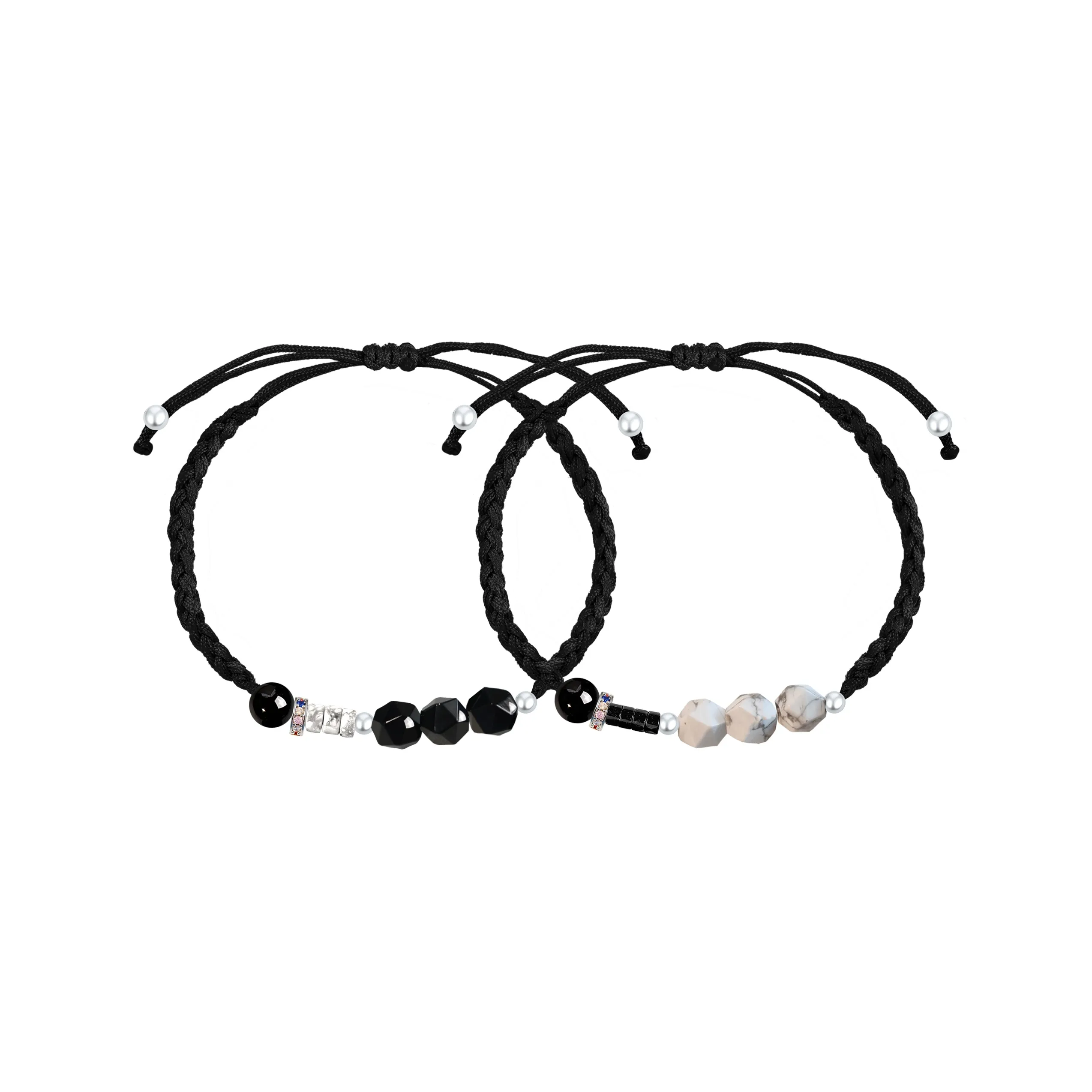 SIMPLE JOYS Белый Бирюзовый Браслеты Унисекс