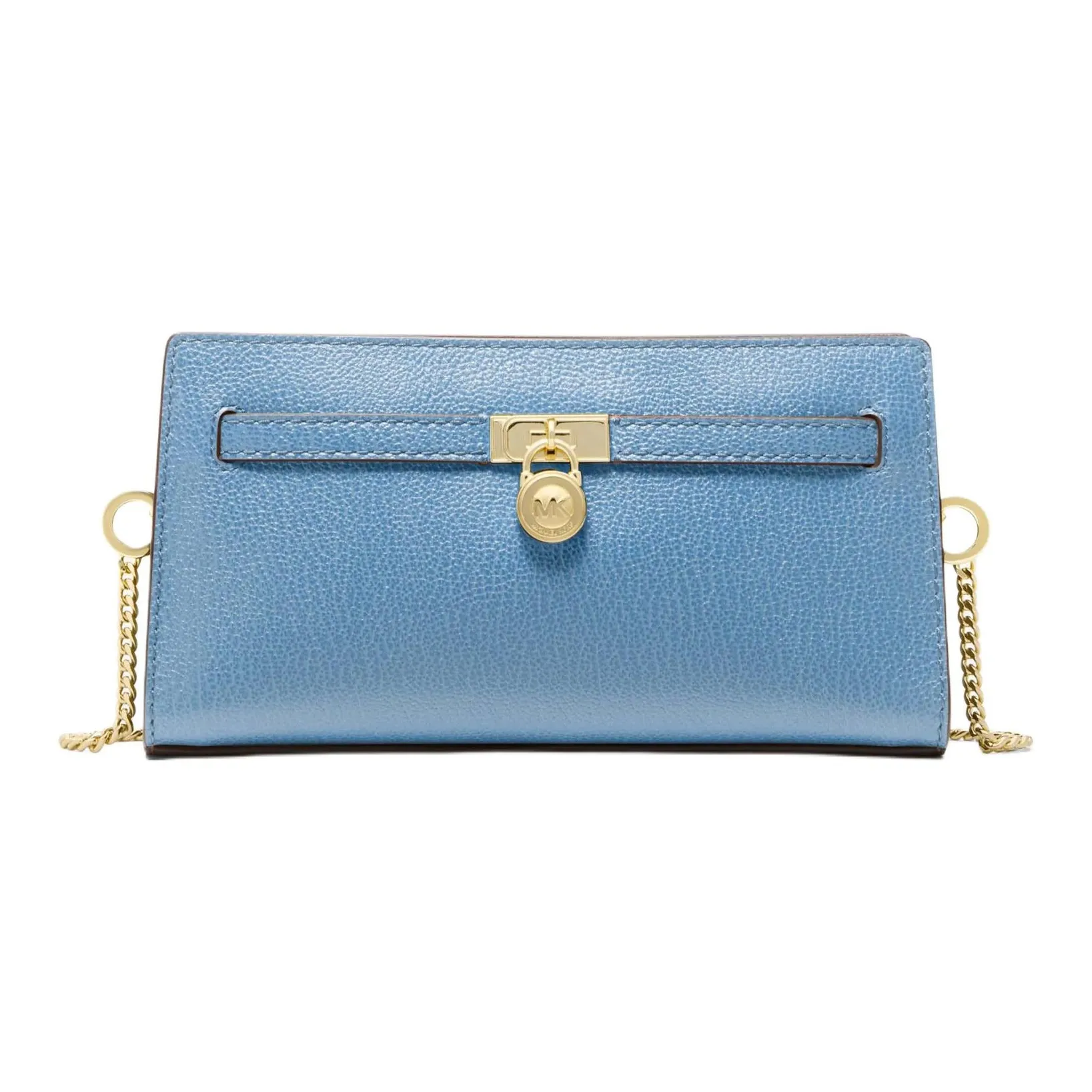 MICHAEL KORS Hamilton Series Коровья кожа Сумка через плечо Мини Женская Светло-синяя