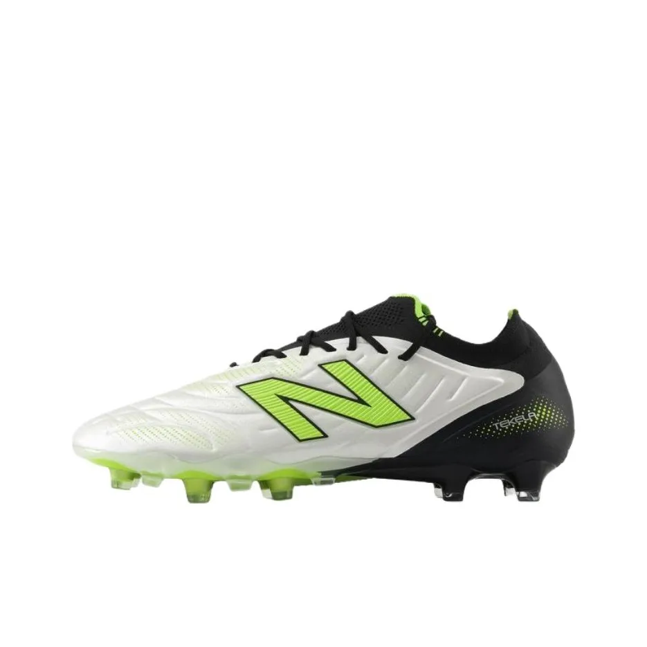 New Balance TEKELA PRO V5 Амортизация Износостойкие футбольные бутсы Унисекс Белый