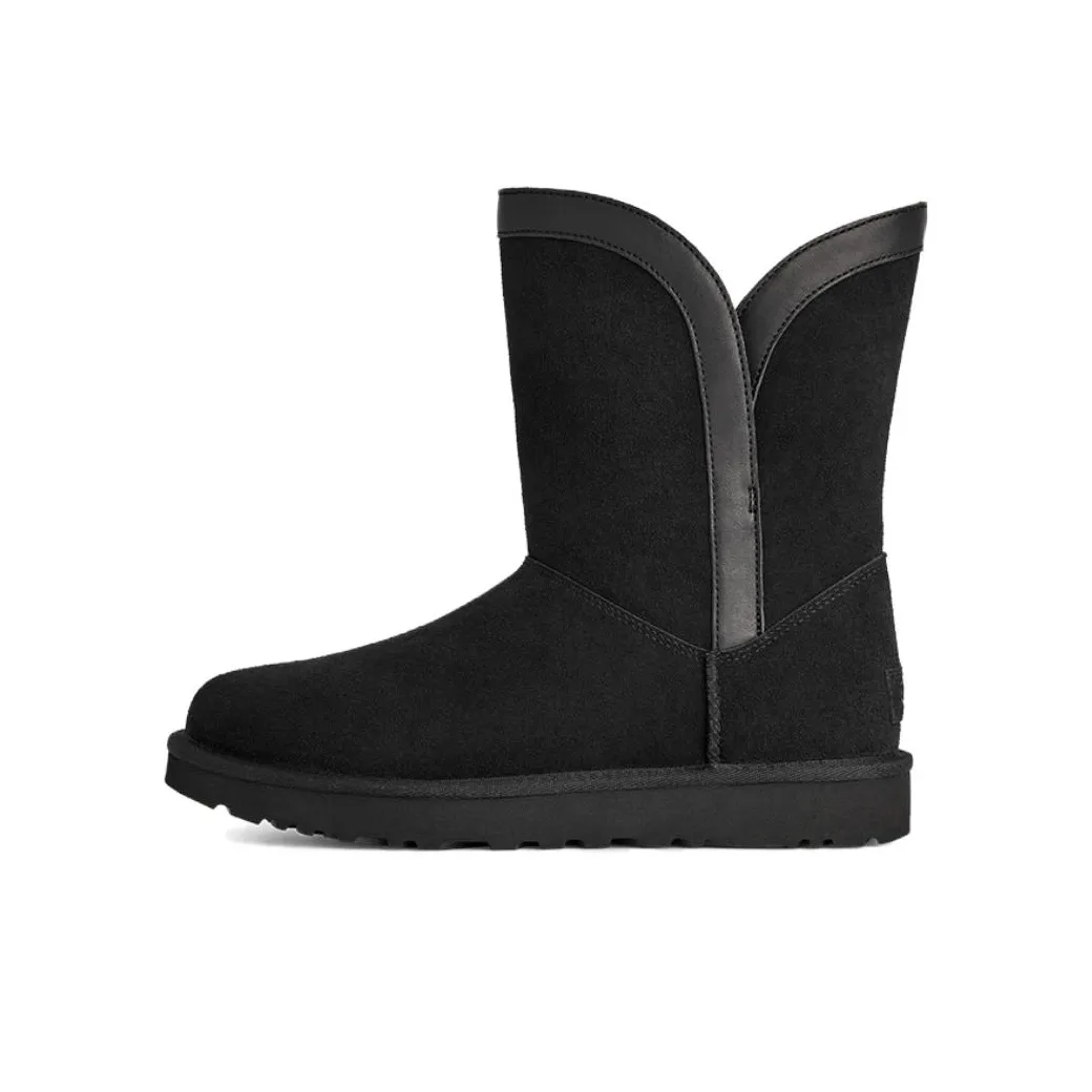 UGG Classic Novelty Короткий MID Голень Сноубутсы Женские Черный