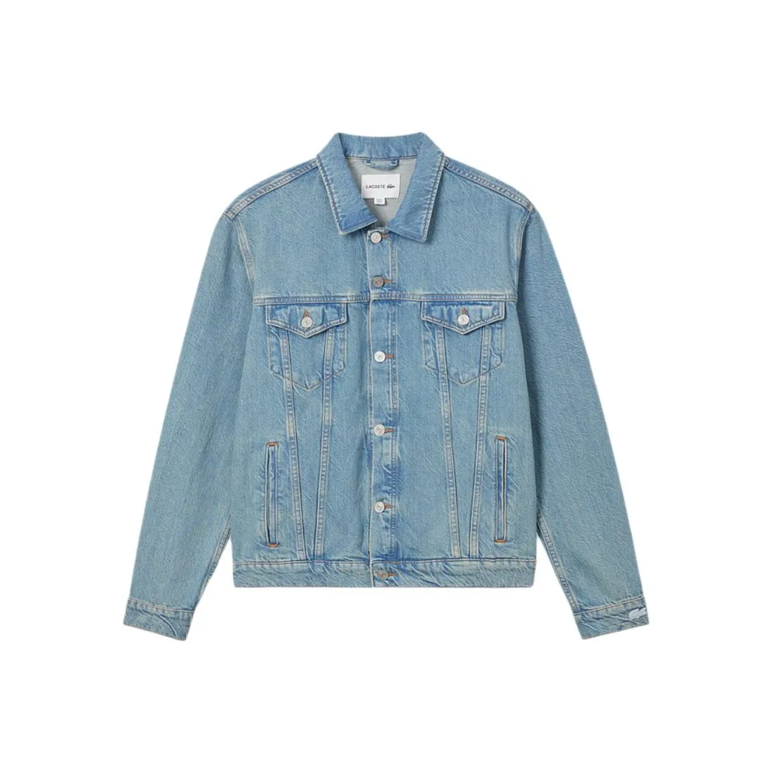 LACOSTE Collaboration MKU/Светлый Деним Мужские Джинсовые Куртки