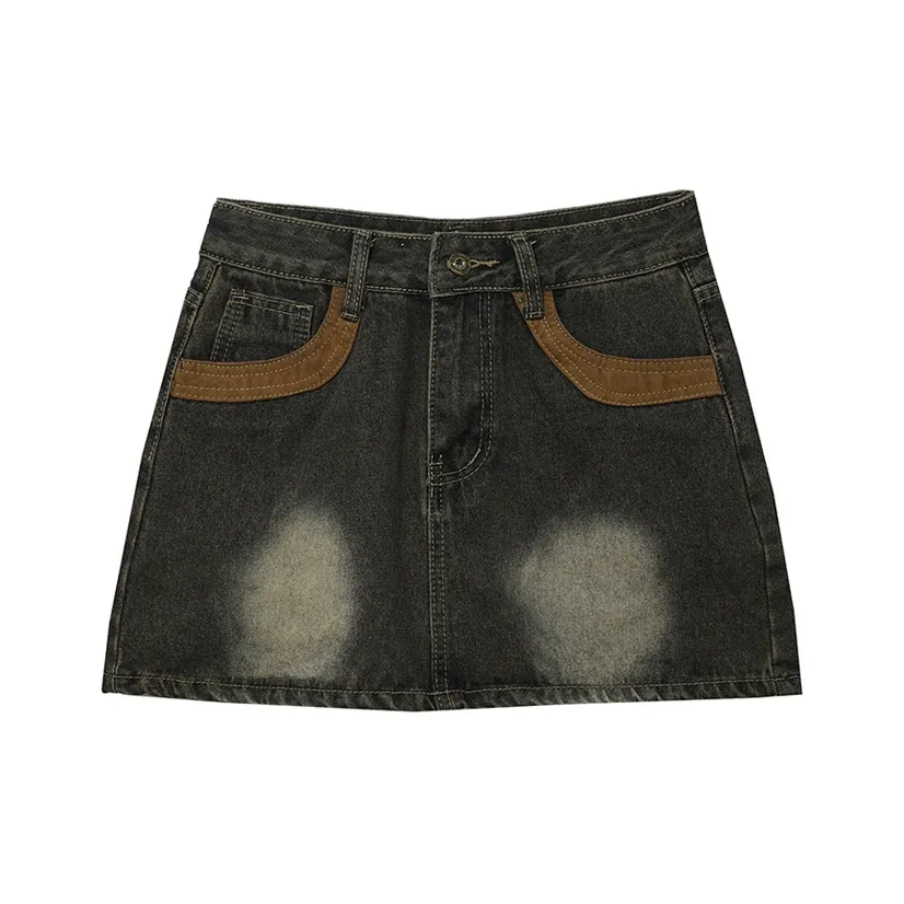 BVODE Джинсовые короткие юбки Женские