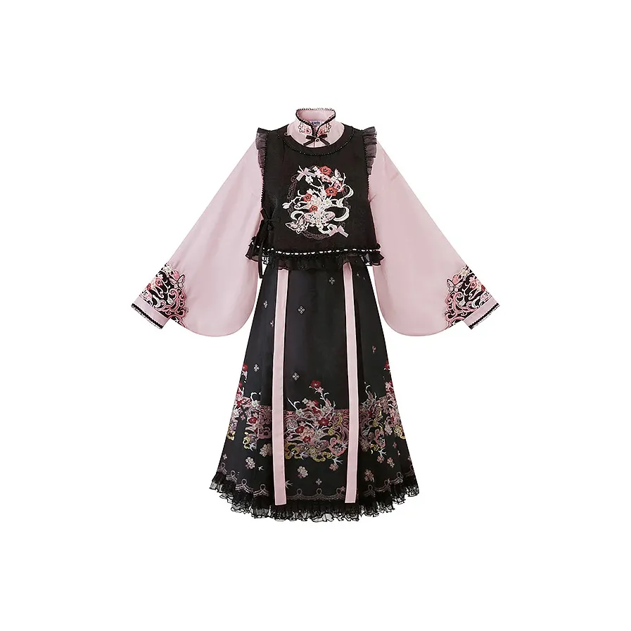 Cloud Hidden Moon Embroidery Ханьфу Женские