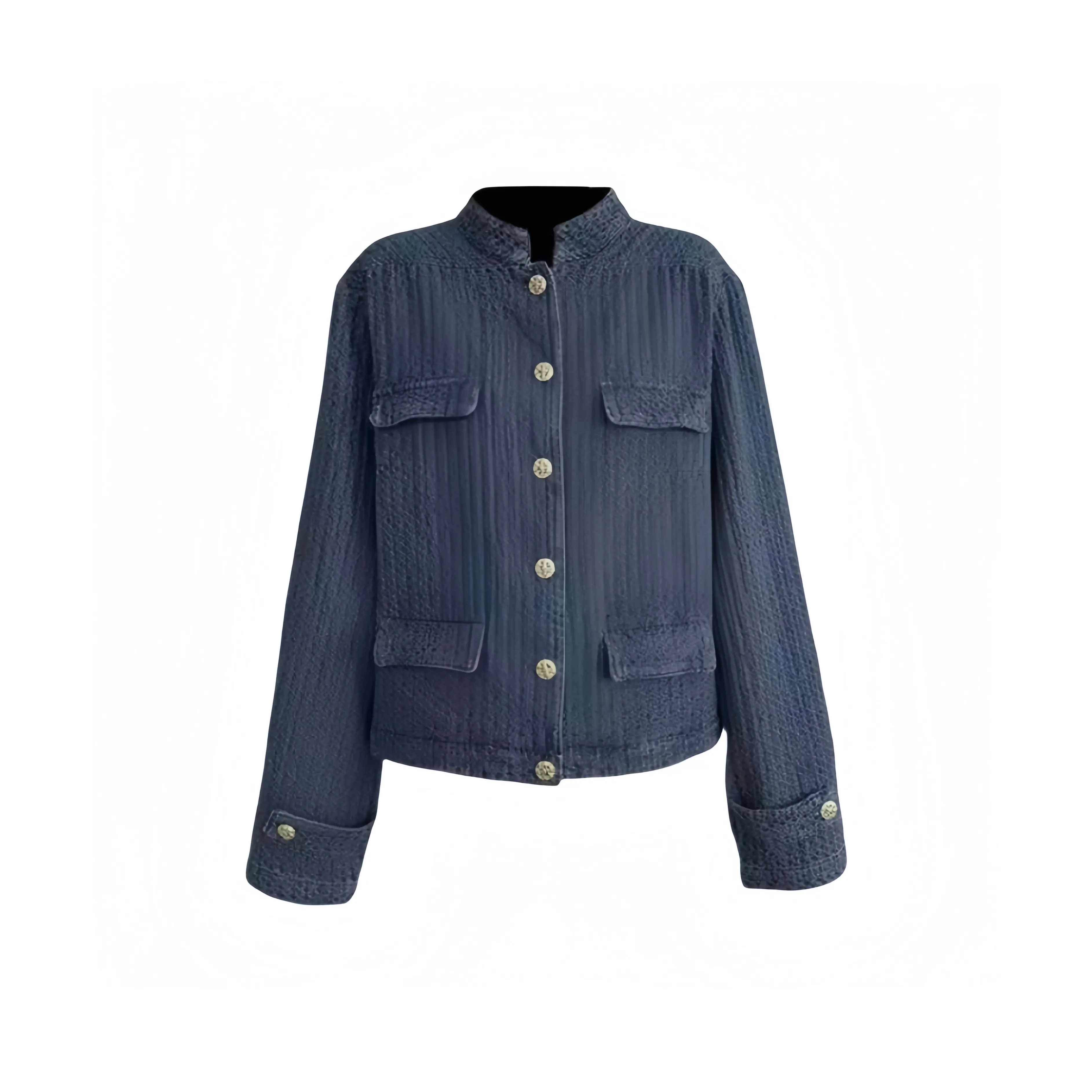 YGPRW Винтажный синий женский джинсовый куртка