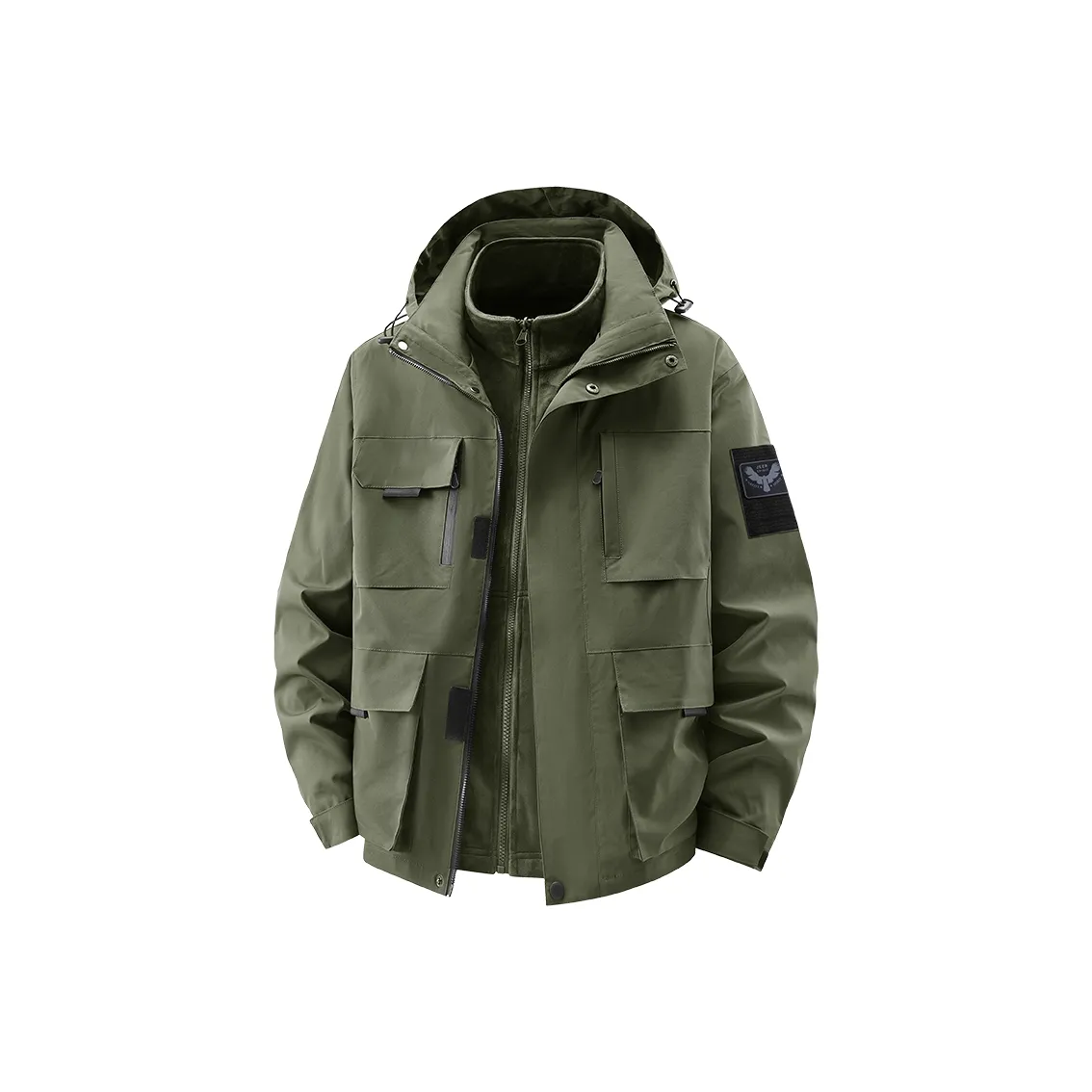 JEEP SPIRIT Офис Повседневный Городская жизнь Путешествие Коммутирование 3 в 1 Ветровка Мужская