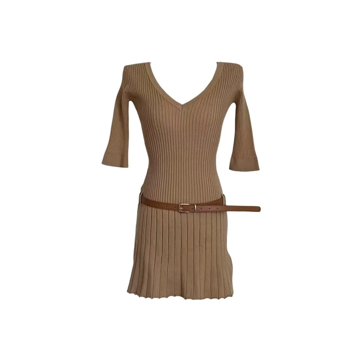 GRAYISMOON Короткое платье с короткими рукавами женское