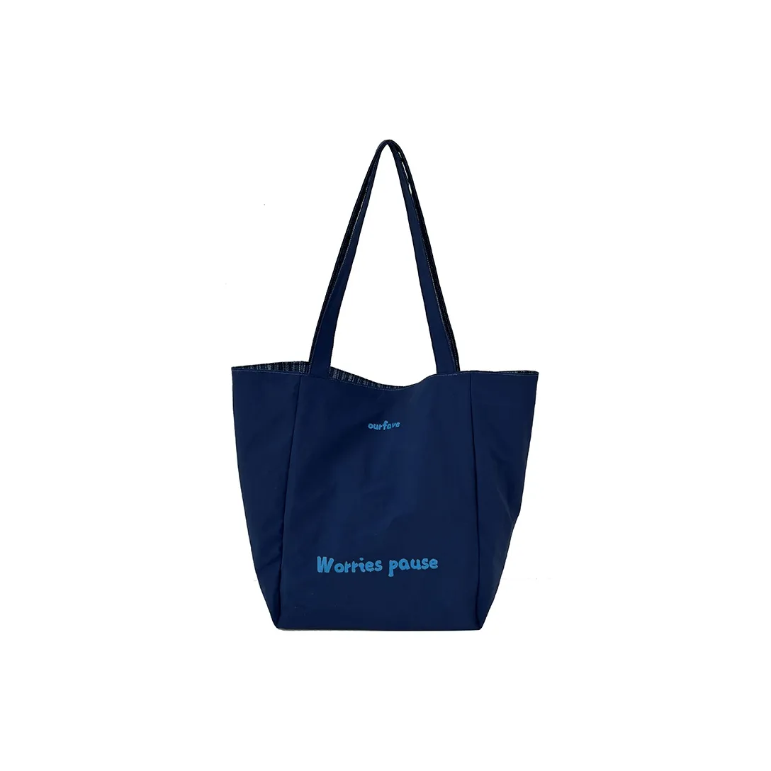 MOWAP Композитная ткань Тоут Сумка Сумка через плечо Женская Королевский синий