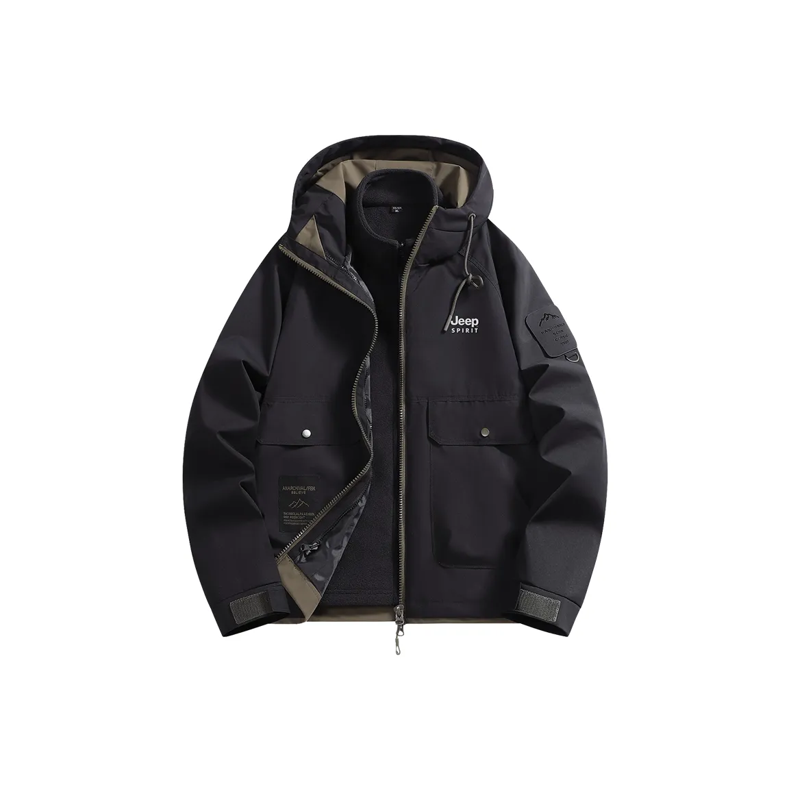 JEEP SPIRIT Горный многофункциональный городской путешествие коммутирование 3 в 1 ветровка унисекс