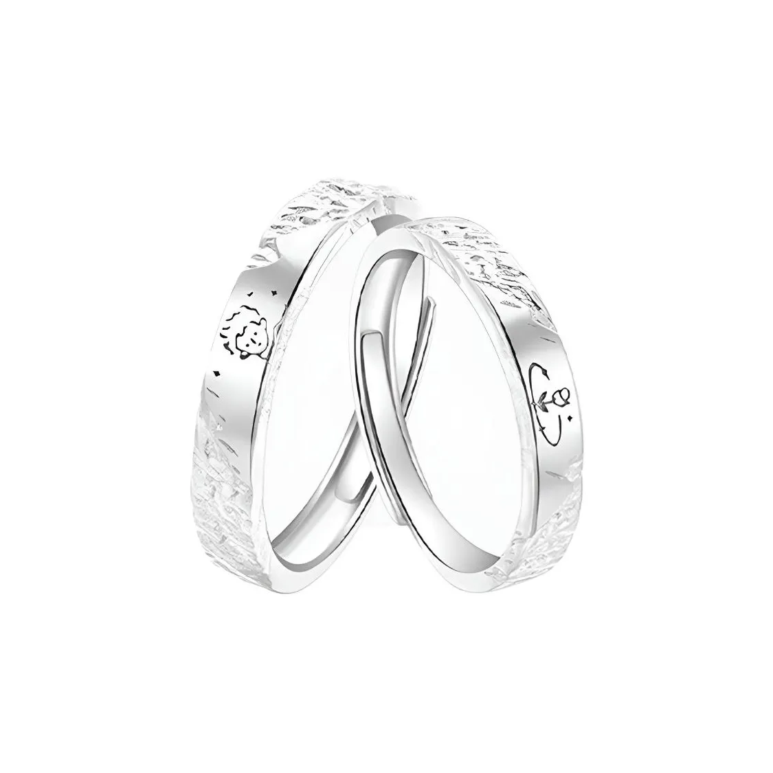 GUDUD S999 Fine Серебряные Кольца Унисекс