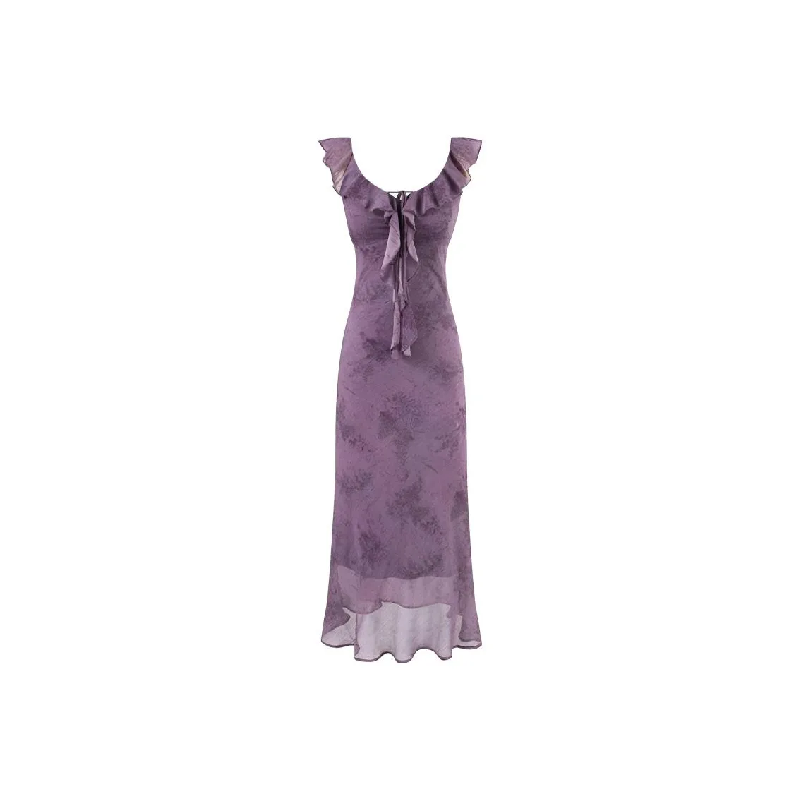 DITB Фиолетовые Женские Платья без Рукавов