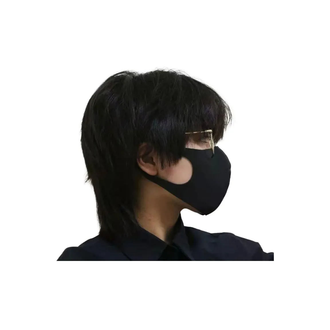 LIANXIANGKE Перука Мужская Волк Ласточкин хвост Тунец Голова Перука Набор Корейский стиль Мужская Перука Модная Перука с Объемом Шапка Высокотемпературная Пряжа