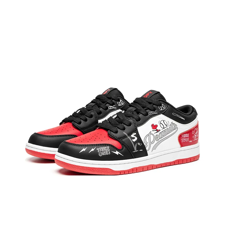 SNOOPY S.Dunk Fashion Versatile Air Force 1 Покрытие Устойчивое к истиранию Легкий Низкий Топ Скейтборд Кроссовки Унисекс