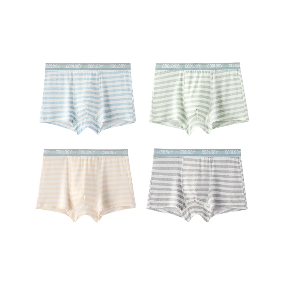 ECONICE Модал Mesh Полосатый Стиль 001 [4 упаковки] Мужские боксер-шорты
