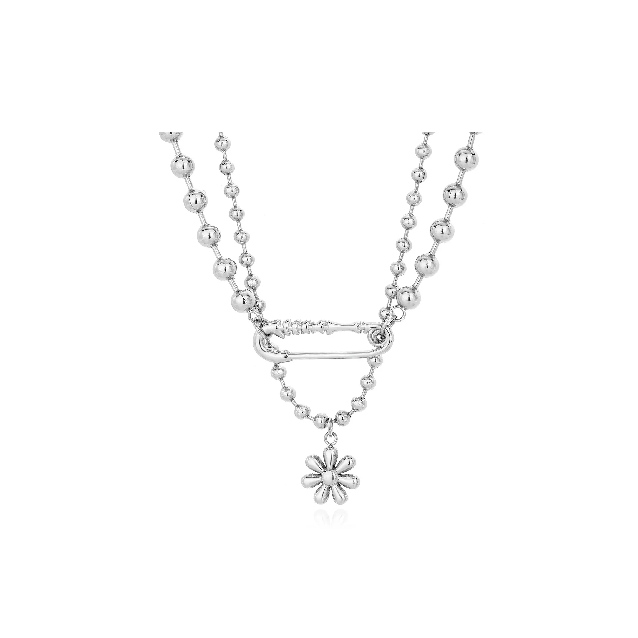 Quarqor Ожерелья из титанового стального сплава Мужской