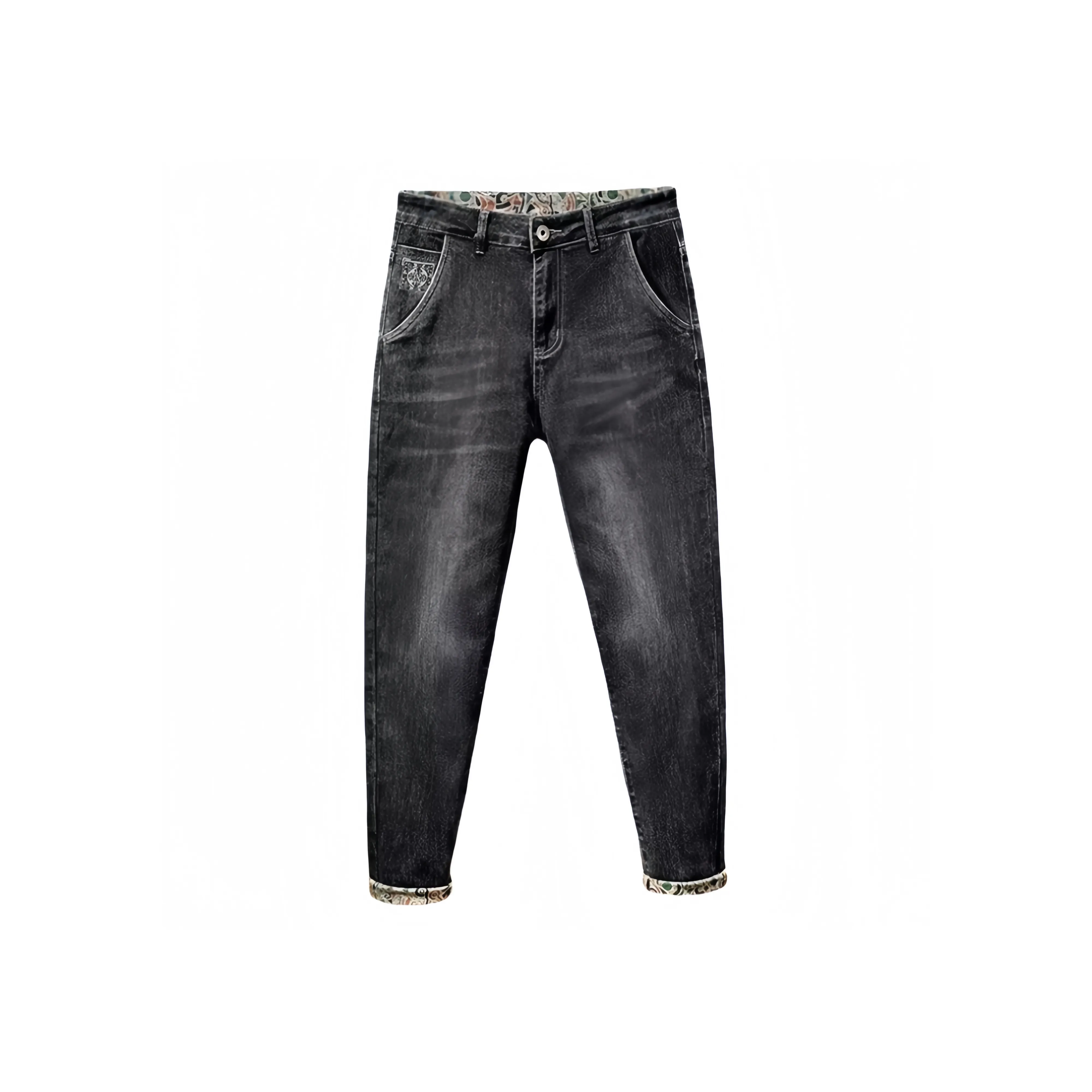 CAT'S PAW Черный Серый Цвет Унисекс Джинсы