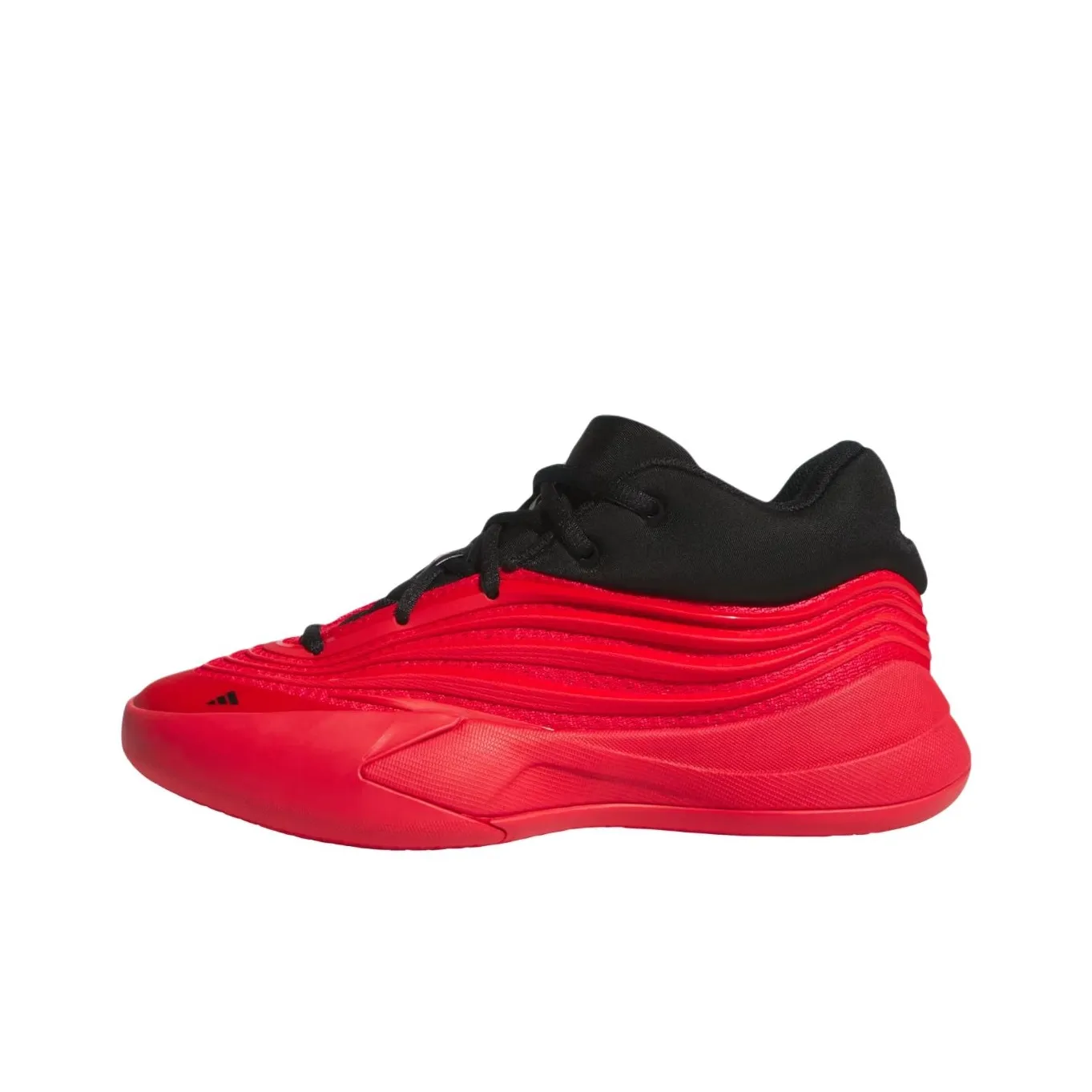 Adidas Dame 10 Slip-Resistant Abrasion-Resistant Low Top Детские Баскетбольные Кроссовки Red Teenagers