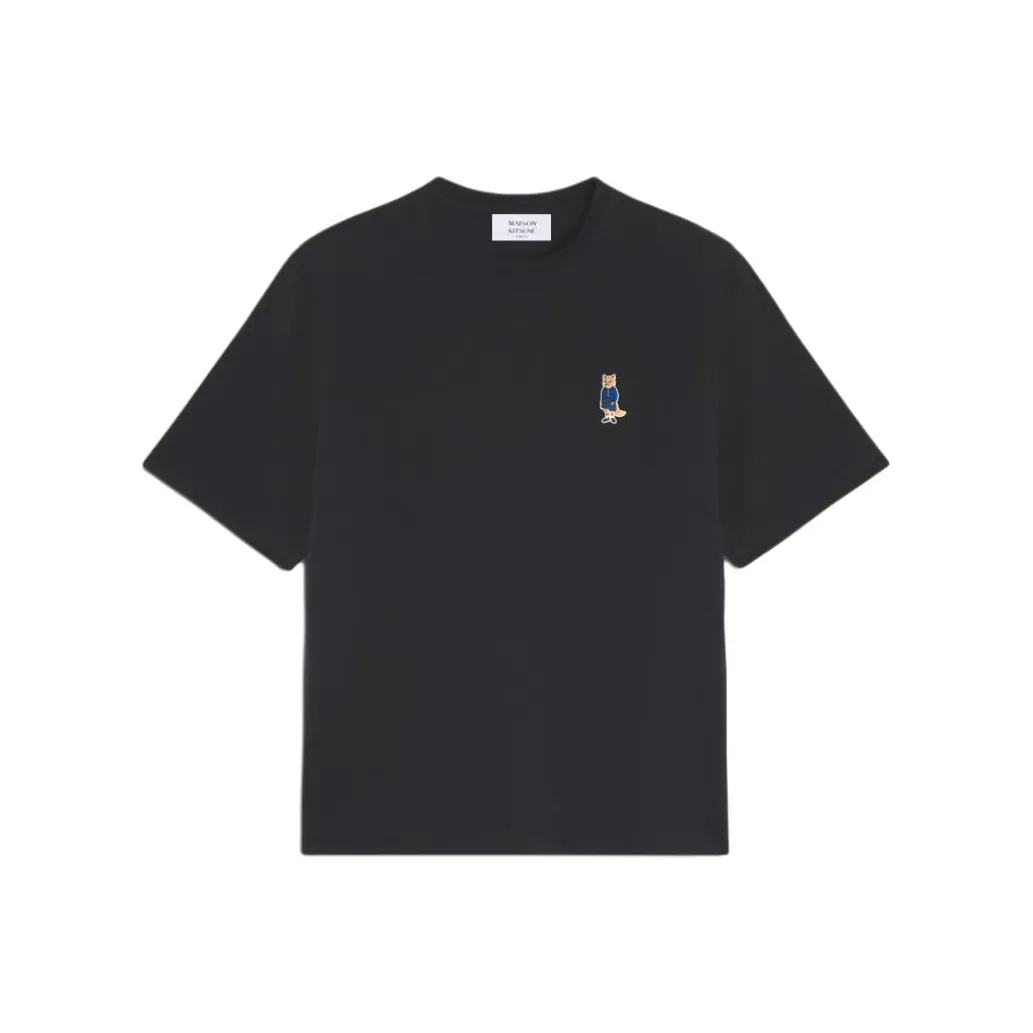Maison Kitsune Dressed Fox Черные Женские T-рубашки