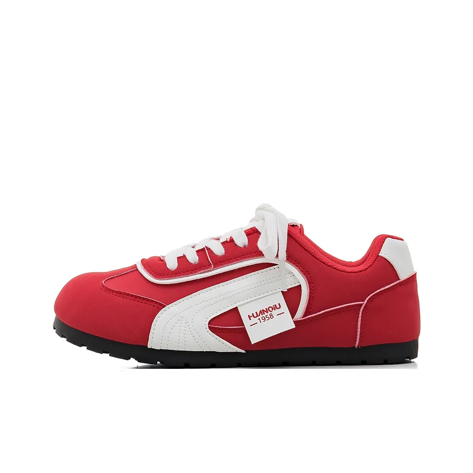 HUANQIU Износостойкий Легкий And Дышащий Низкий Топ Немецкие армейские кроссовки Женские Красный