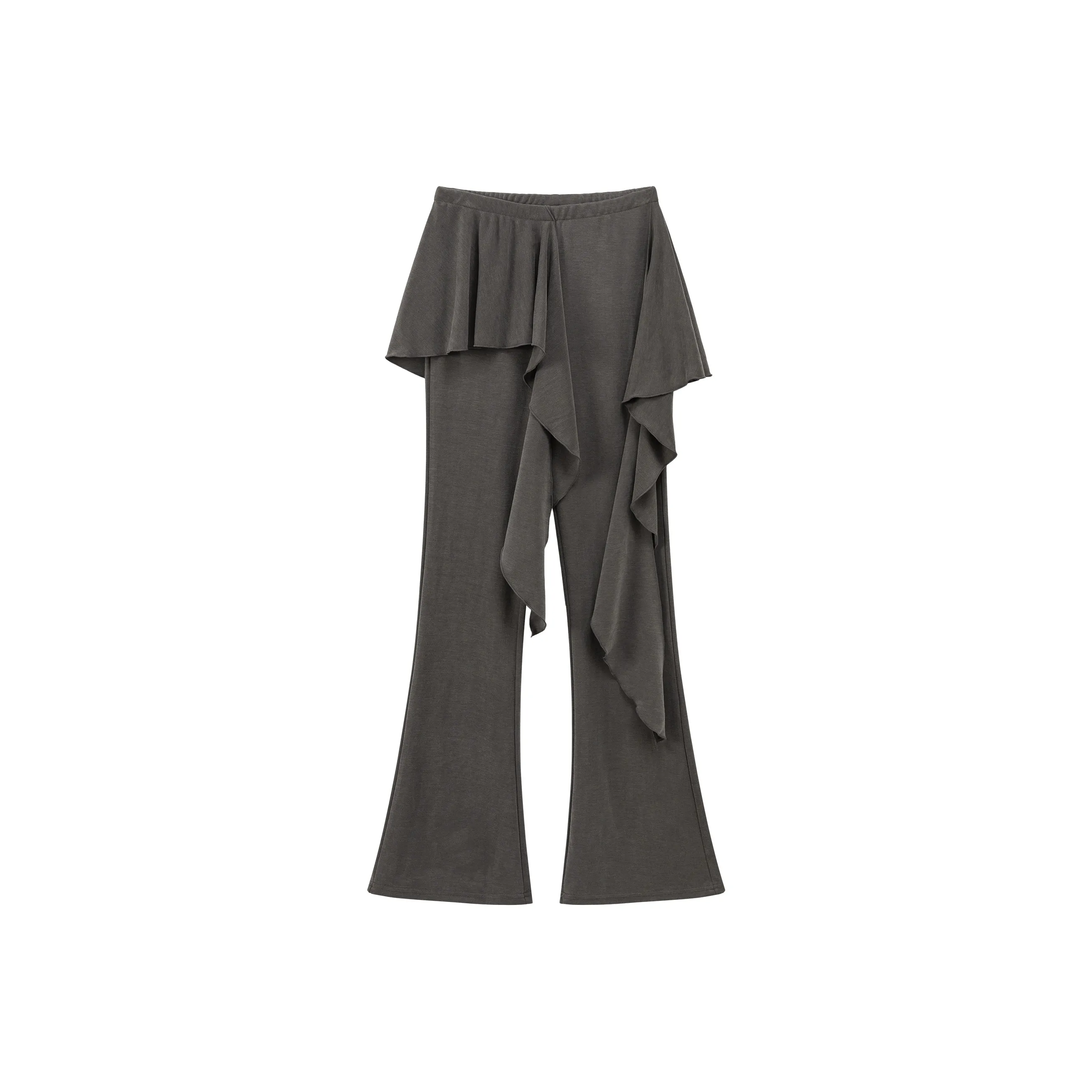 CHUU Угольно-серые Женские Повседневные Брюки