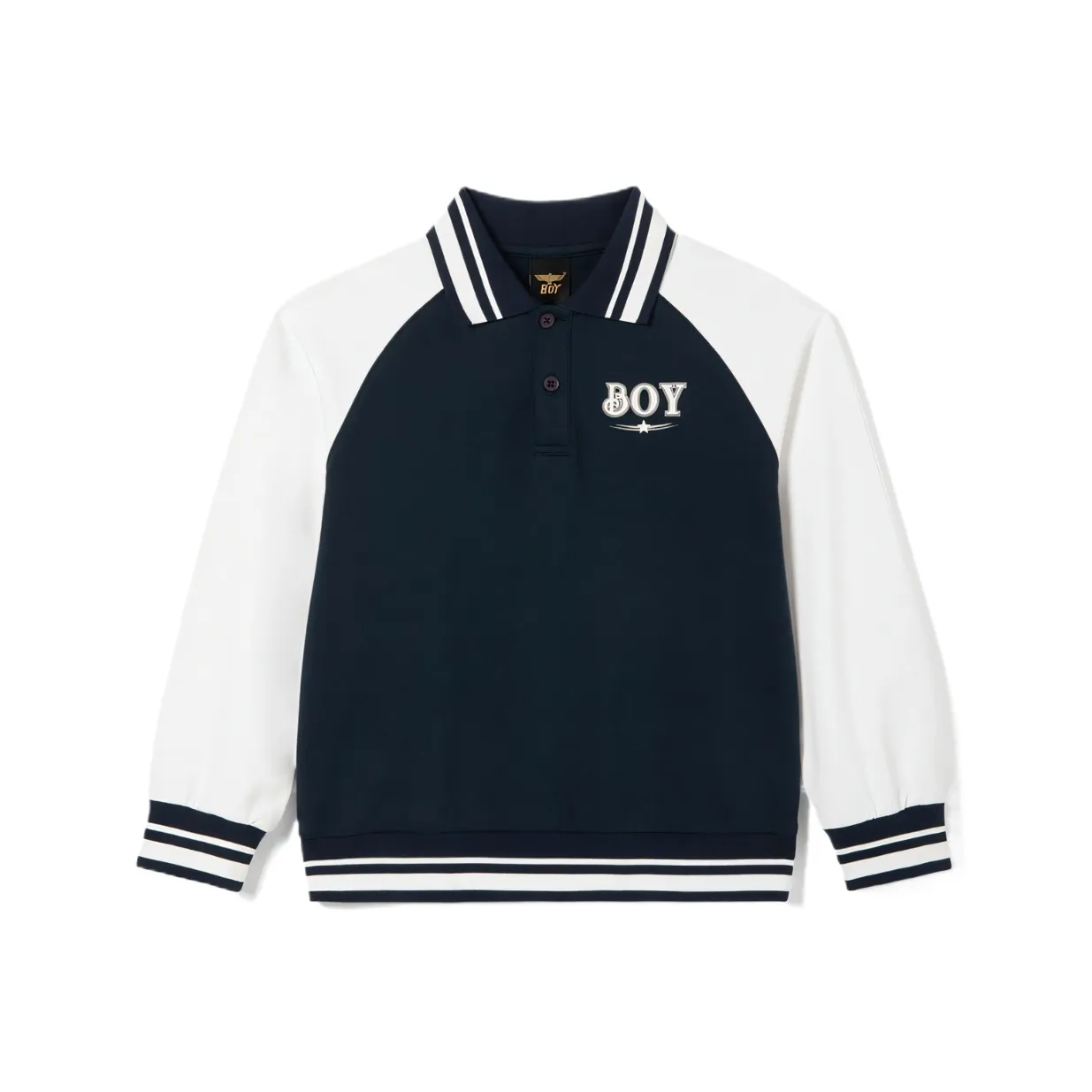 BOY JUNIOR Темно-синий/Белый KIDS Поло