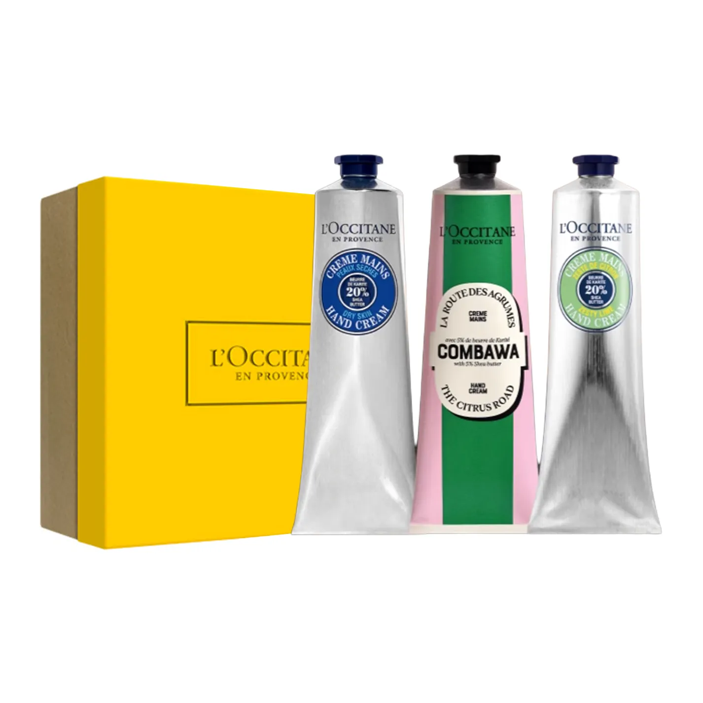 LOCCITANE Легкий Уход за Руками Крем с Орехом ши Аромат Увлажняющий 150 мл + 150 мл + 150 мл