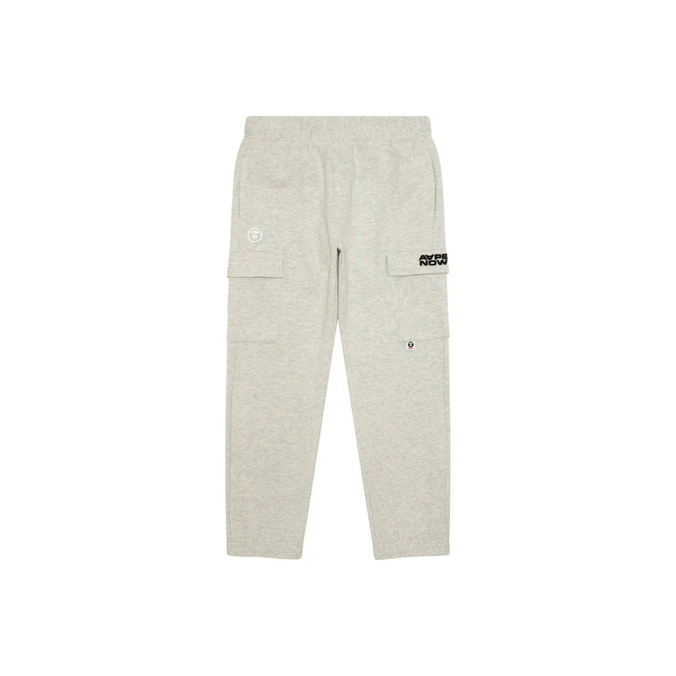 Aape Серый Белый WH2 Мужские Повседневные Штаны