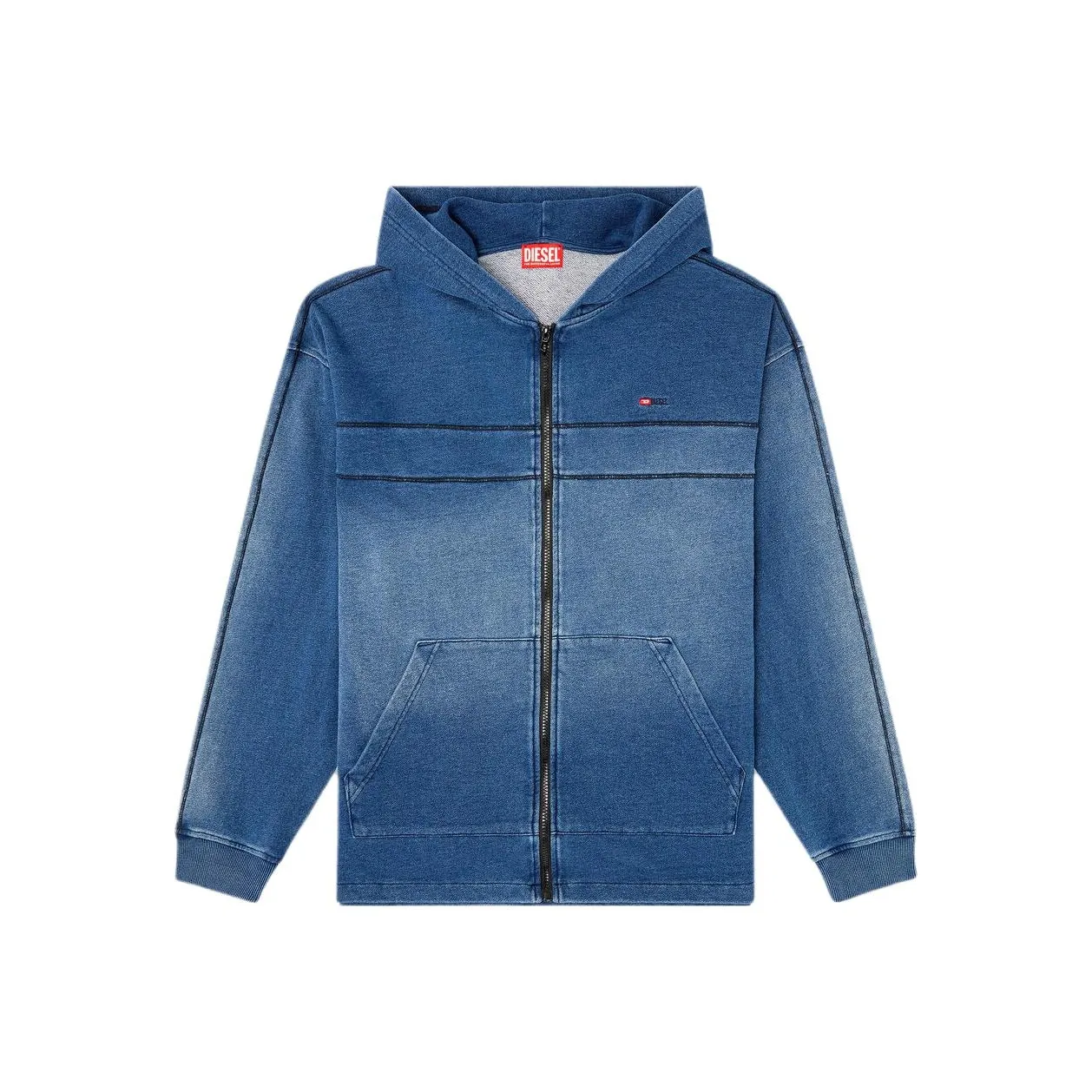 DIESEL Blue Men's Denim Jackets DIESEL Синий Мужской Джинсовые Куртки