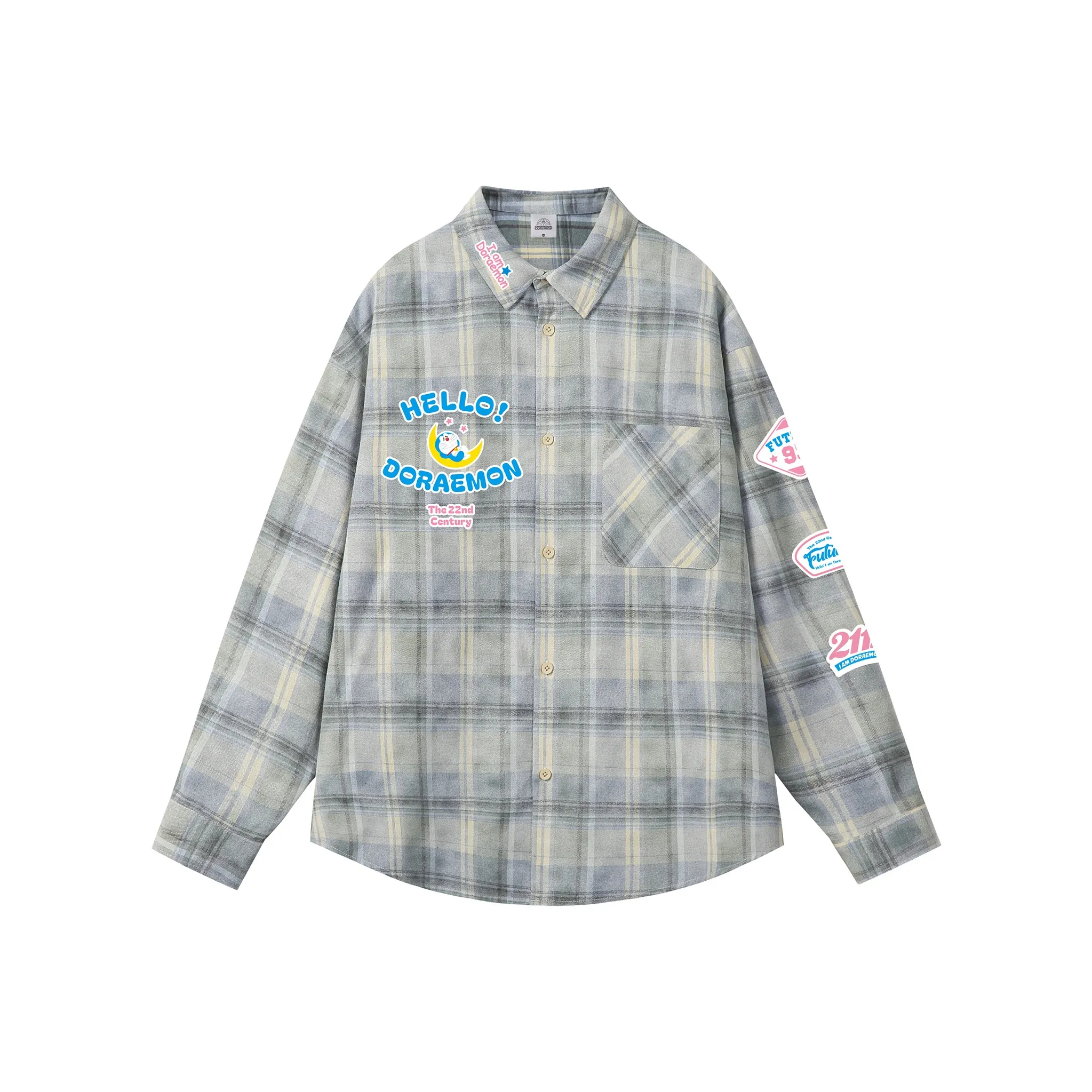 DoraemonA Длинный рукав рубашка унисекс