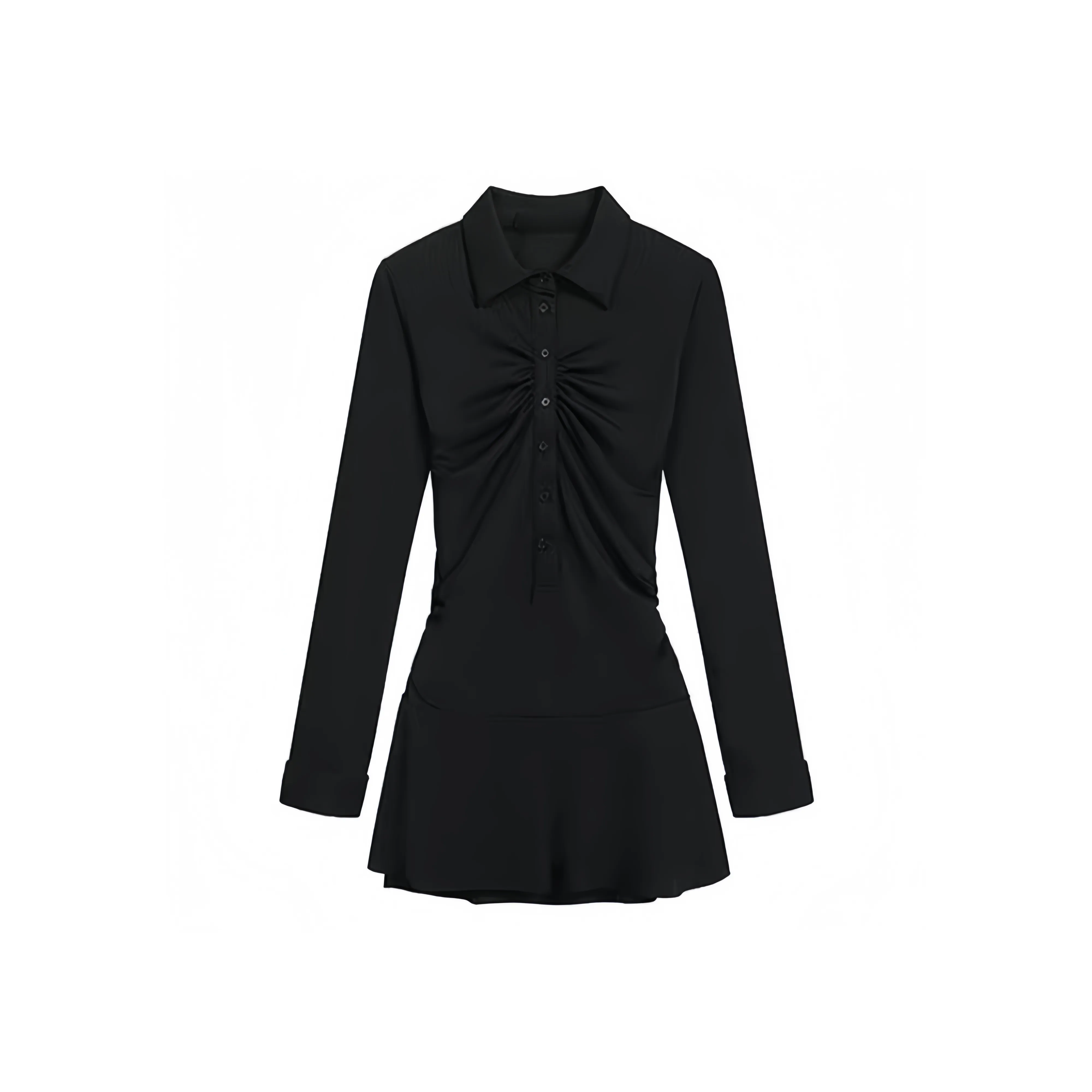 GORGEOUSIDEA Осеннее длинное платье с длинными рукавами для женщин