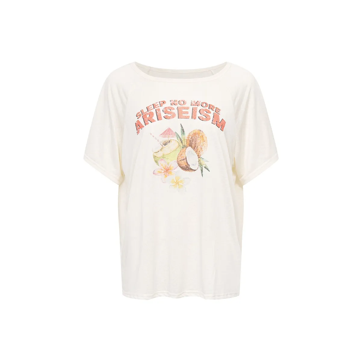 Ariseism Стандартный Стильный Короткий Рукав Т-Рубашка Женская Летняя Горячая Девушка Свободный крой Топ COVER UP Женская