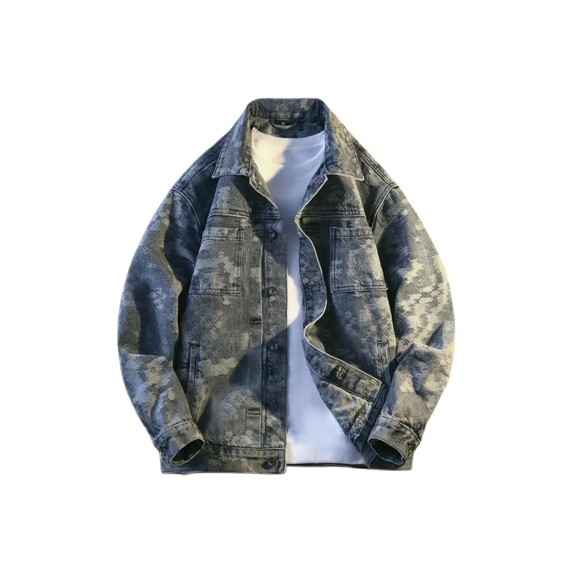 BAISHENGHU Винтажный синий Мужские куртки