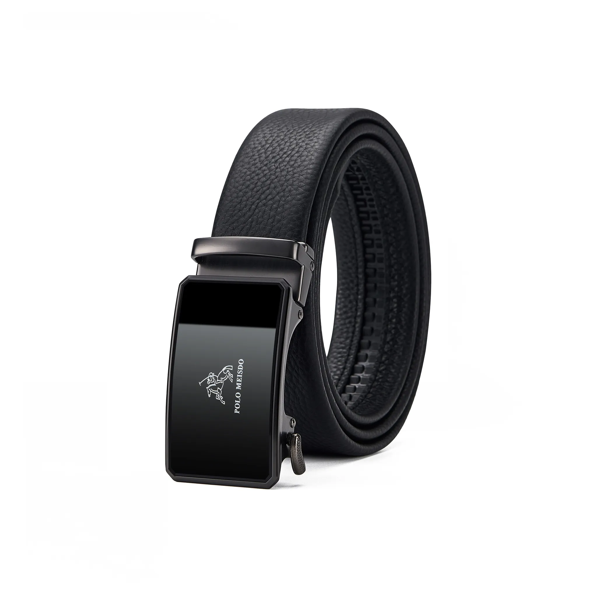 POLOMEISDO Лицевая коровья кожа Boyfriend Husband Практический ремень Подарочный набор в коробке Мужской Ширина 3,5 см