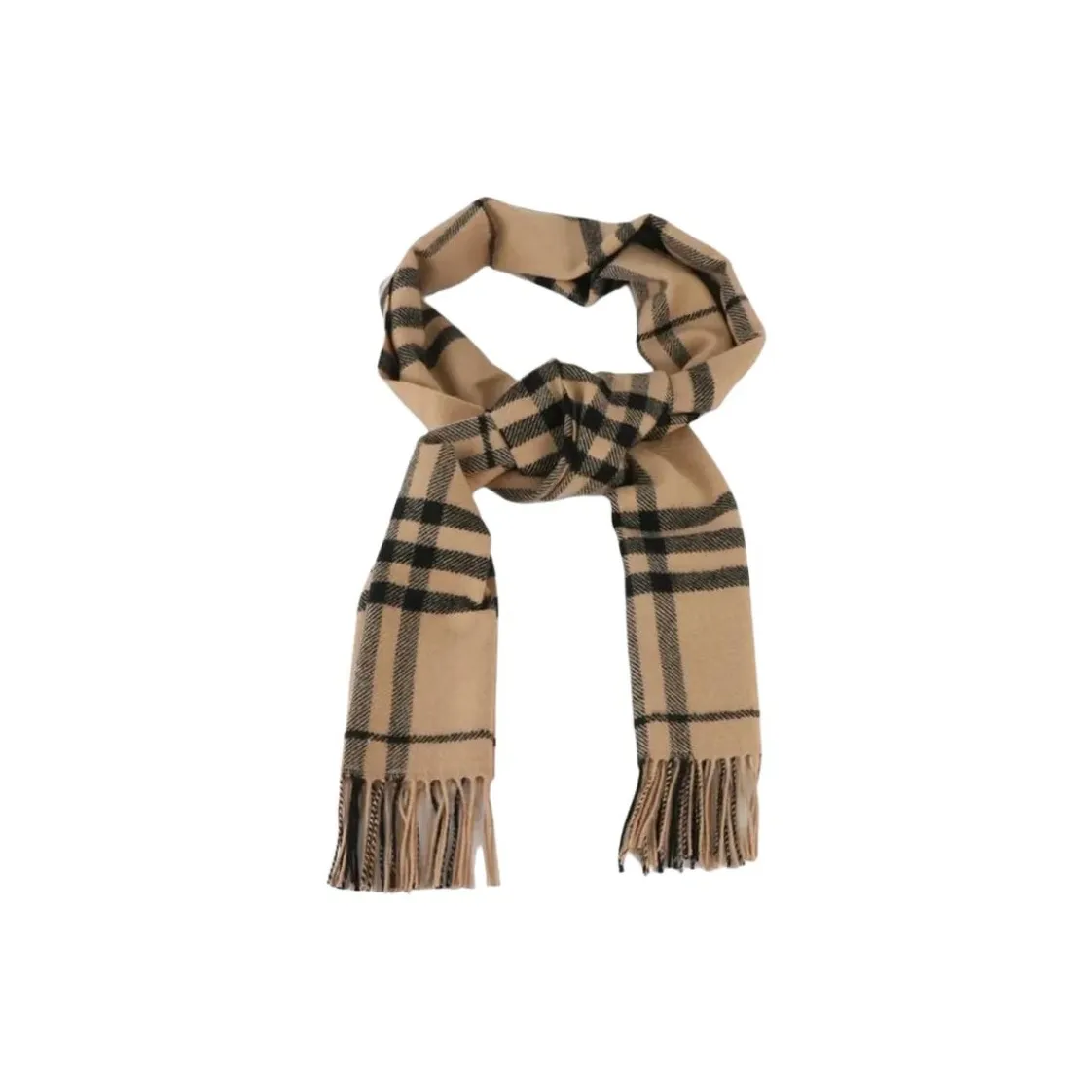 Шарфы Burberry Wool Knit Унисекс Коричневый