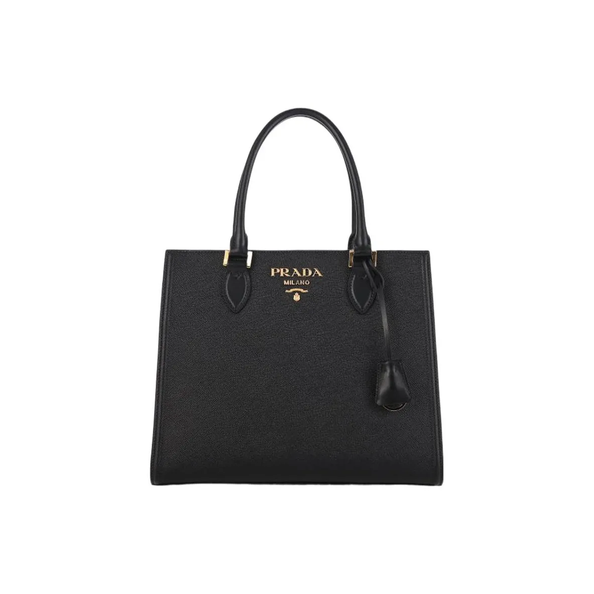 PRADA Leather Tote Bag, Shopping Bag, Shoulder Bag, Crossbody Bag, Handbag Women's Black
