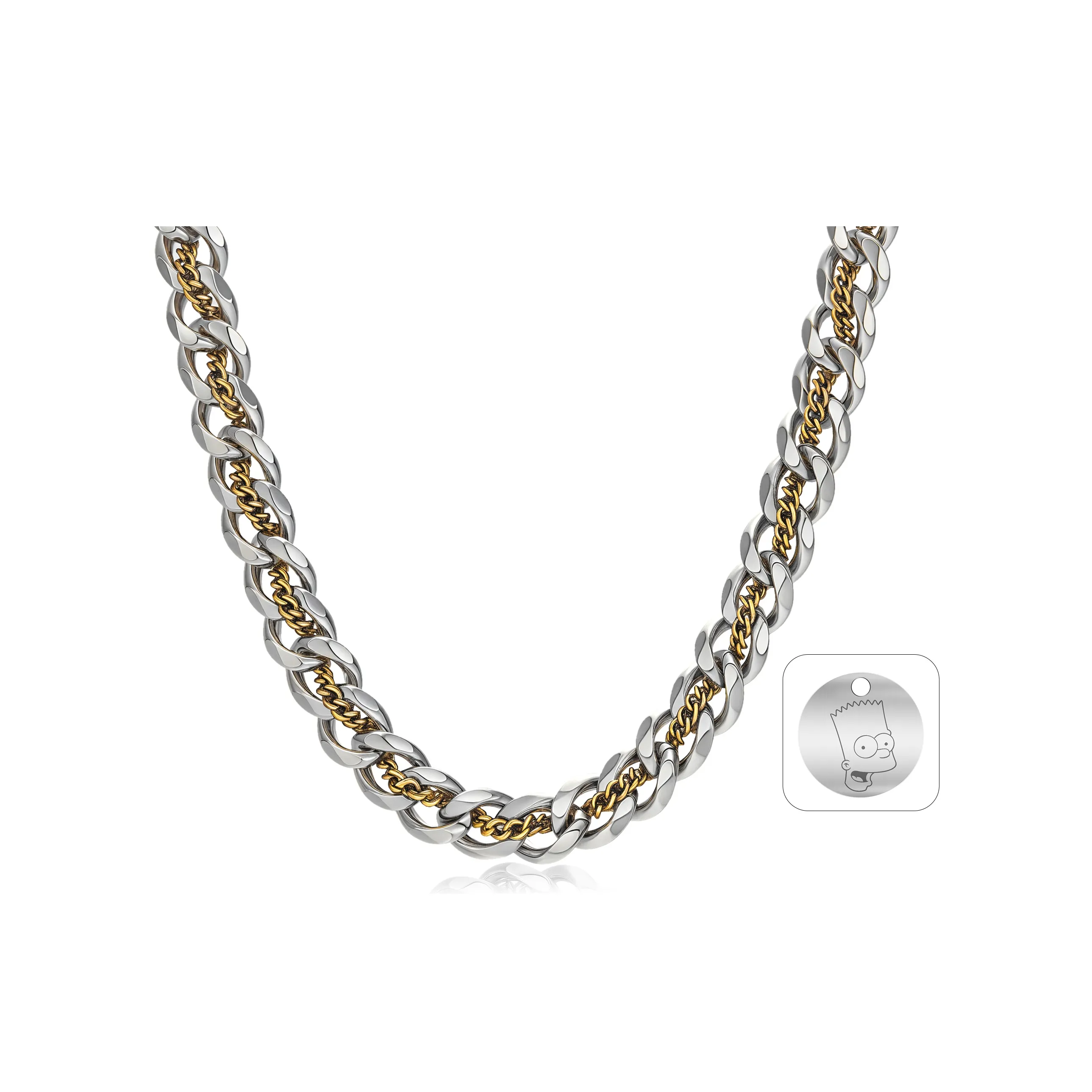 The Simpsons Титановые стальные ожерелья унисекс