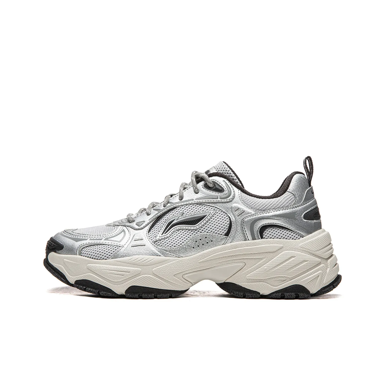 LINING Red Sugar 2 Устойчивый к истиранию Дышащий Низкий Топ Casual Мужской Серебряный