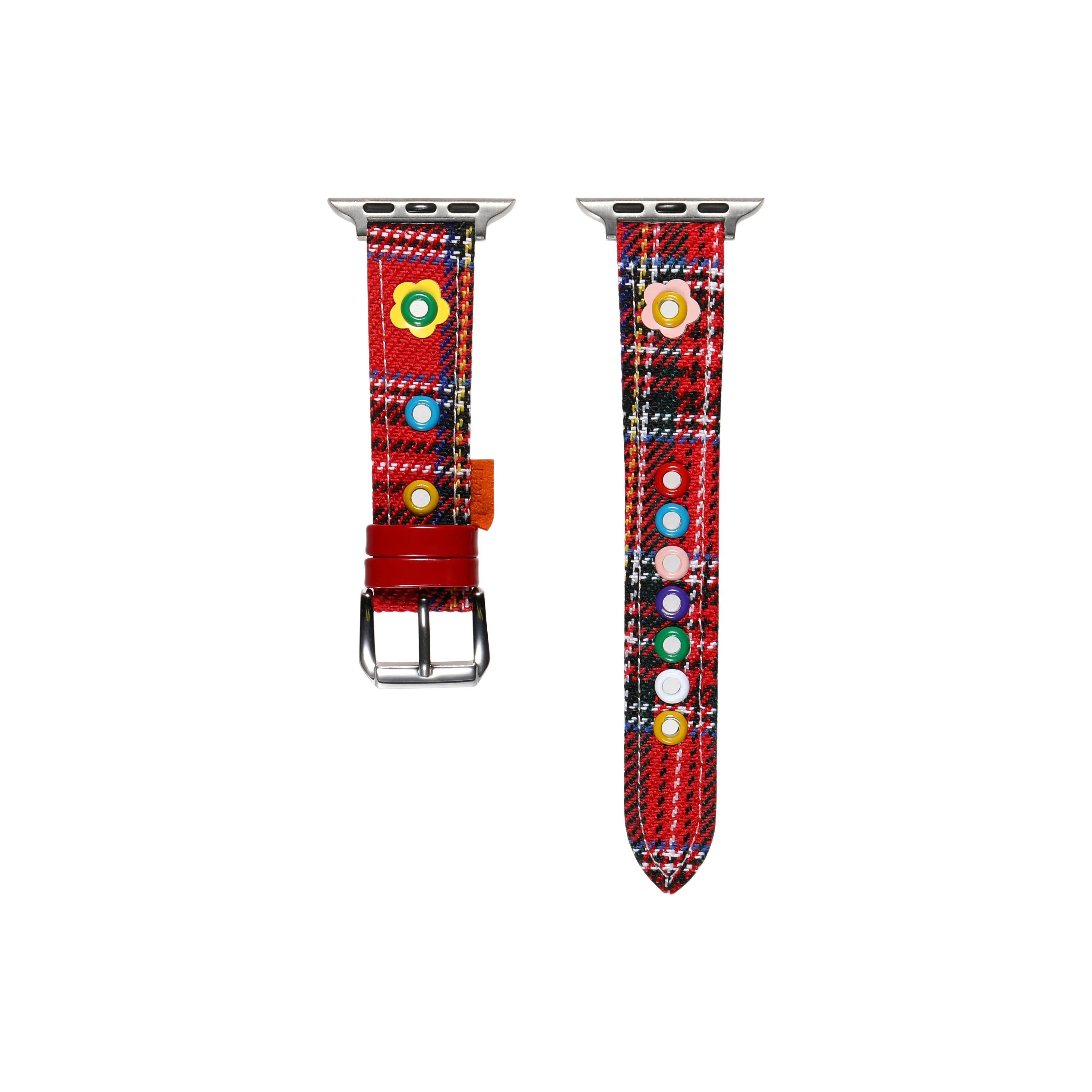 Ремень Wei Xin совместимость с Apple материал холст совместимость с Apple Watch Series 10 11 9 8 7 SE Ultra 2