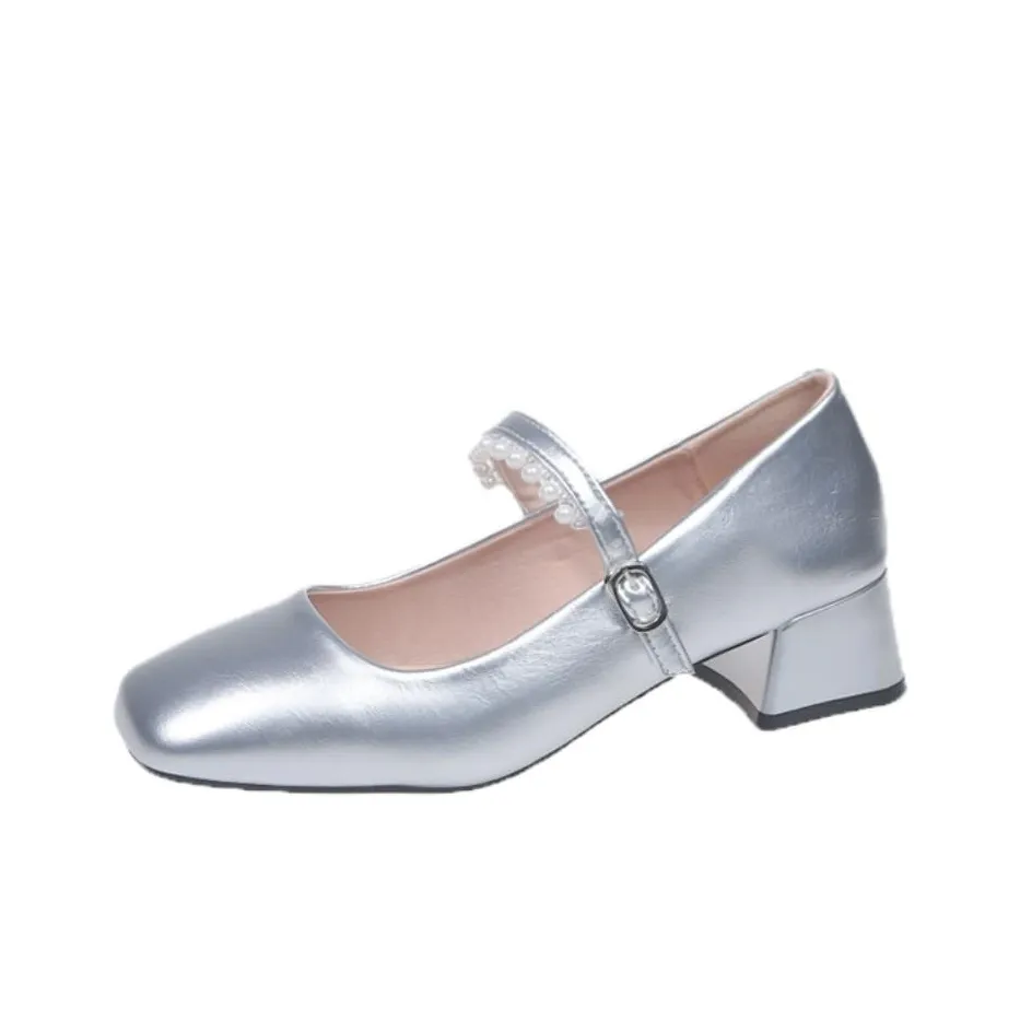OSOCE Квадратный каблук Туфли Мэри Джейн Женские