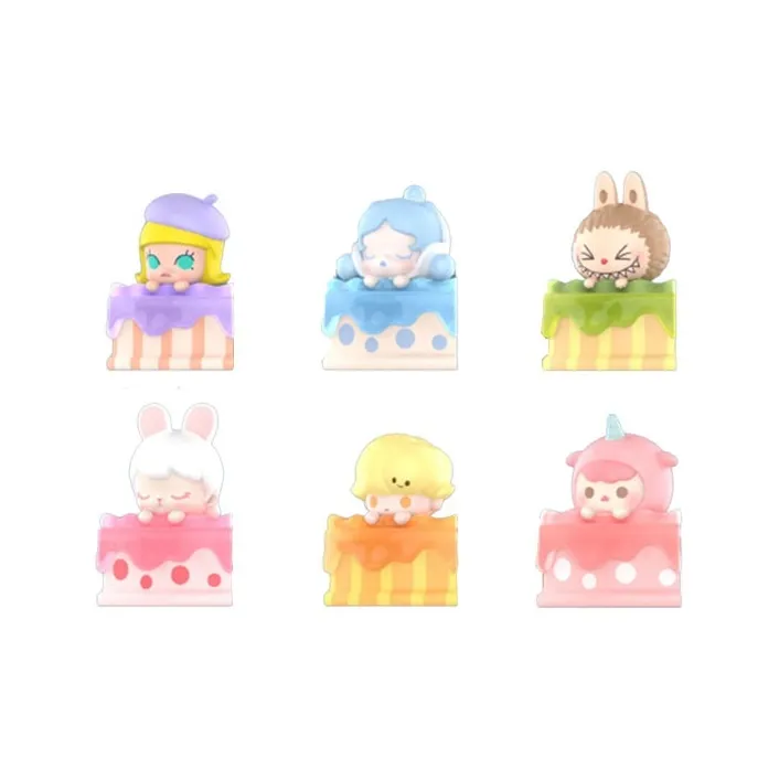 POP MART Молли Dimoo Коллекция Cutting Corner Cake 2 Торт Слепые коробки Полный комплект из 6 шт
