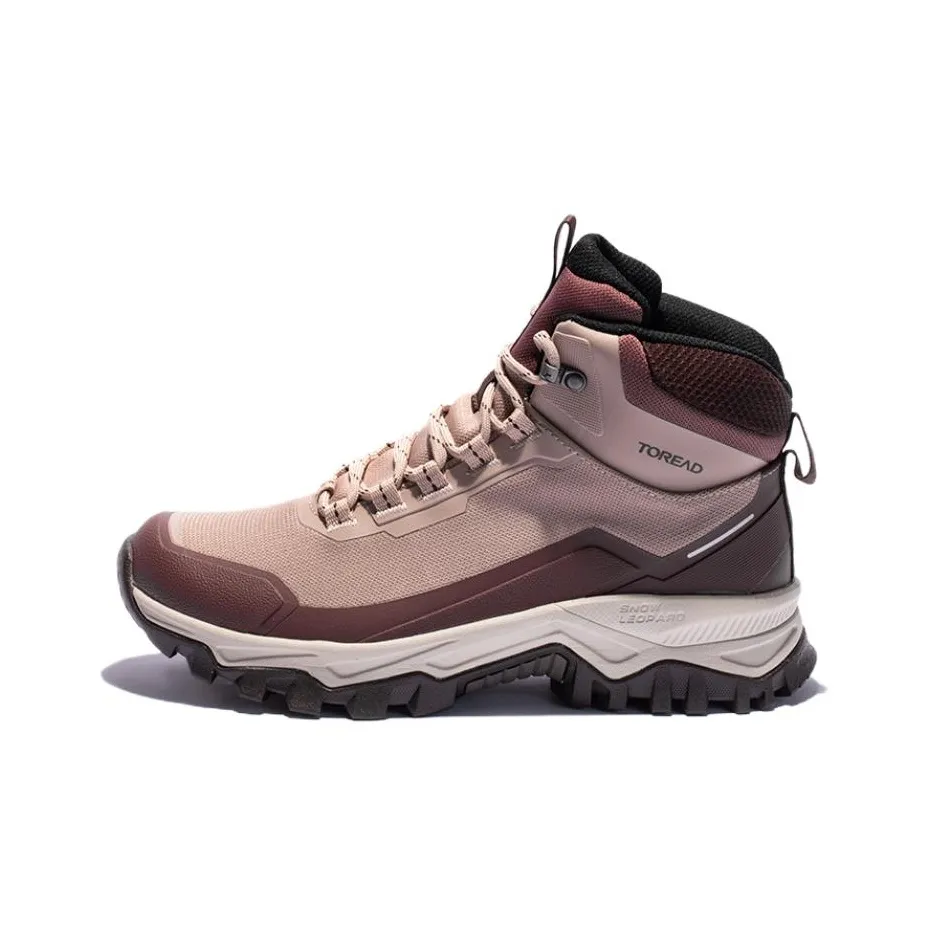 TOREAD Slip-resistant Abrasion-resistant High Top Альпинистская обувь Женская Розовый Фиолетовый