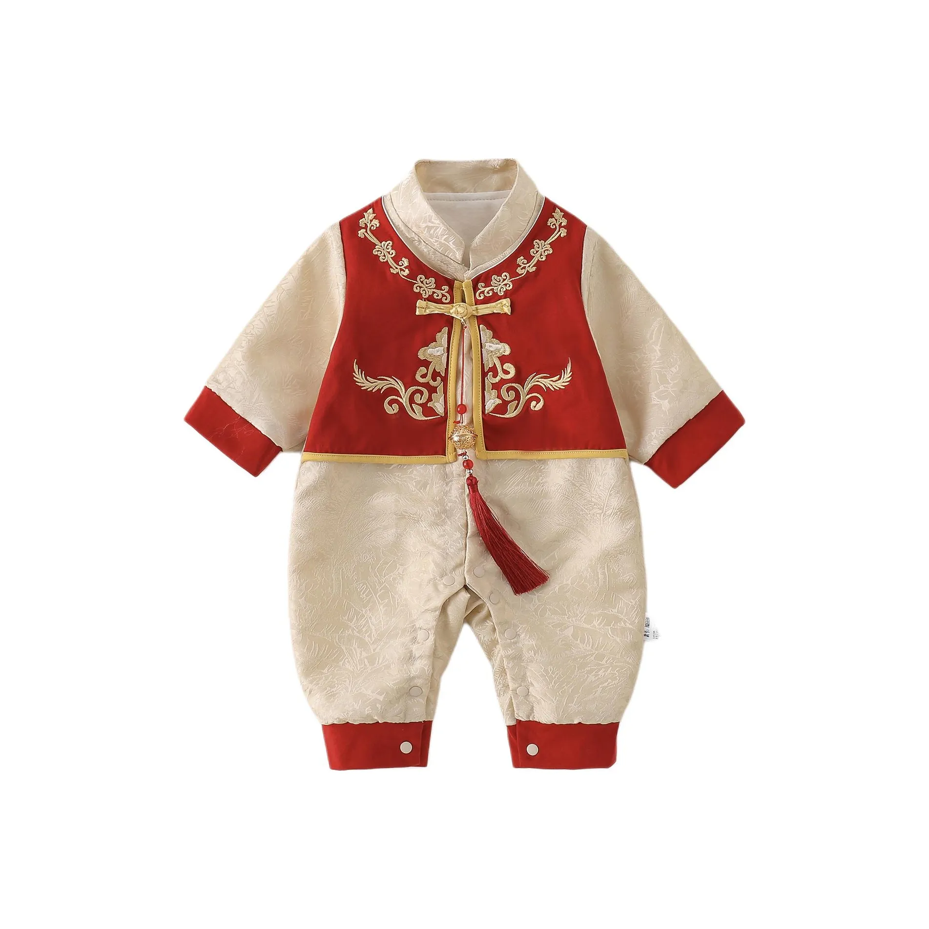 XiaoJinBu Красный Детский Комбинезоны / Ползунки